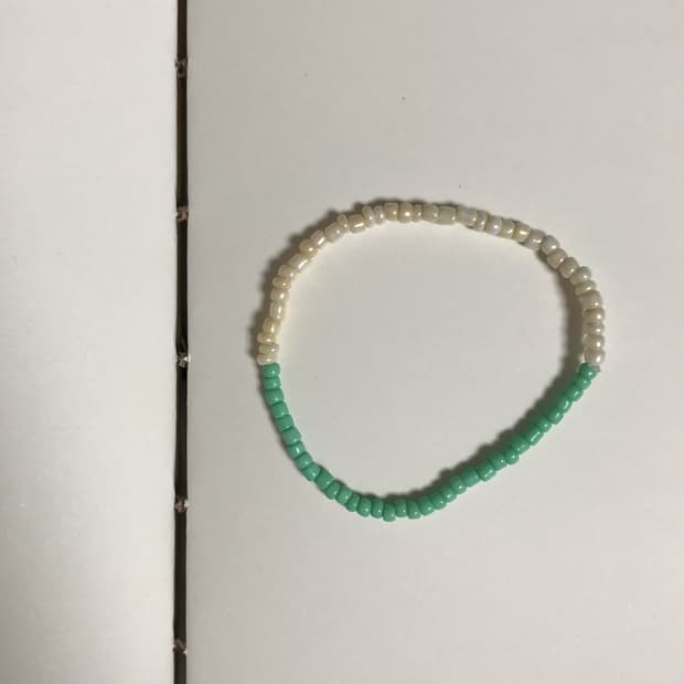 민트 비즈 팔찌