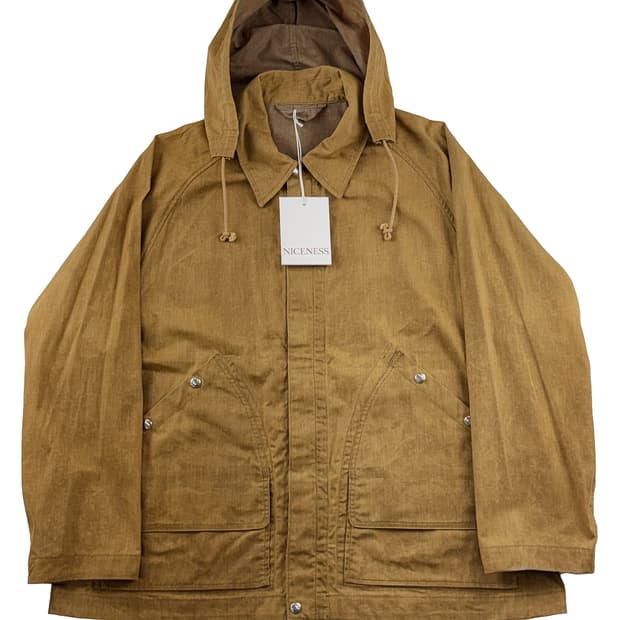 나이스네스 앤디.H 헌터 자켓 머스타드 × 브라운