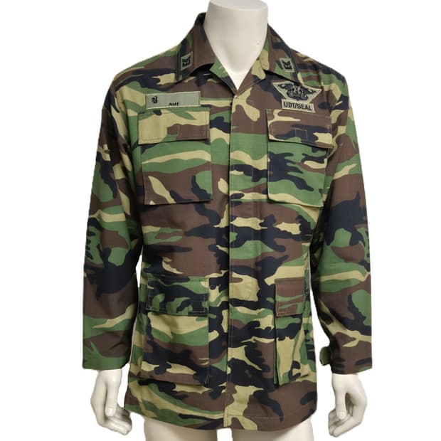 해군 구형 UDT/SEAL 중사 후기형 하계 전투복 상의 자켓 (L)