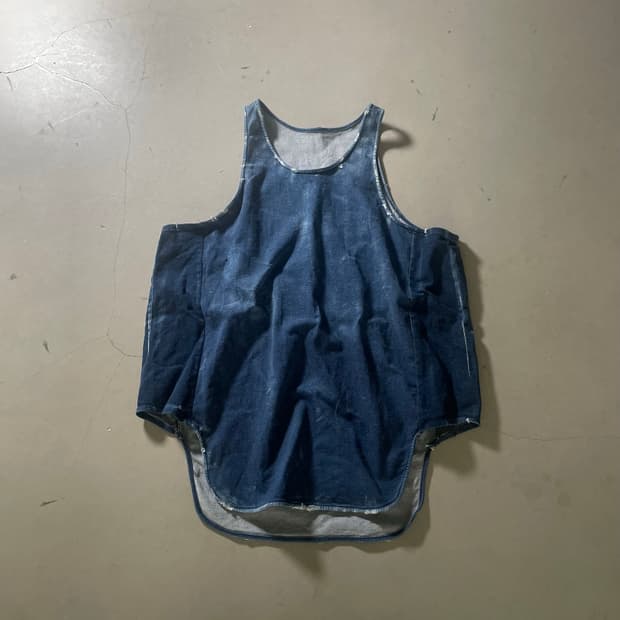 KZ ATELIER Reconstructed Denim vest 