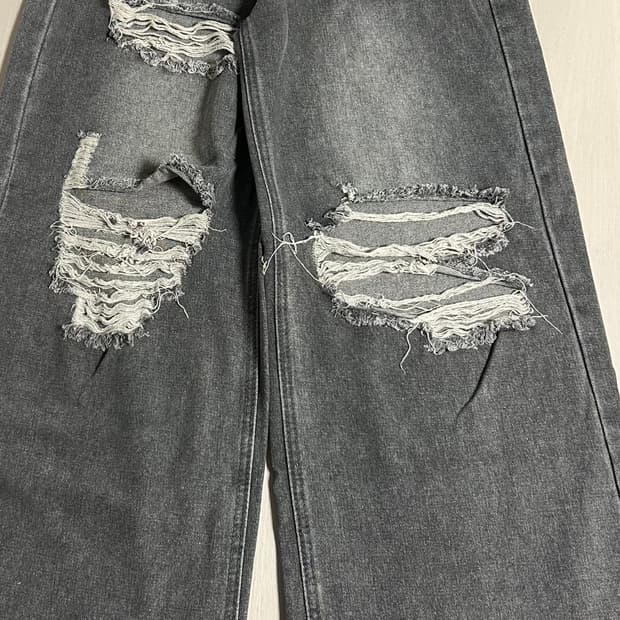 빈티지 그레이 데님 팬츠