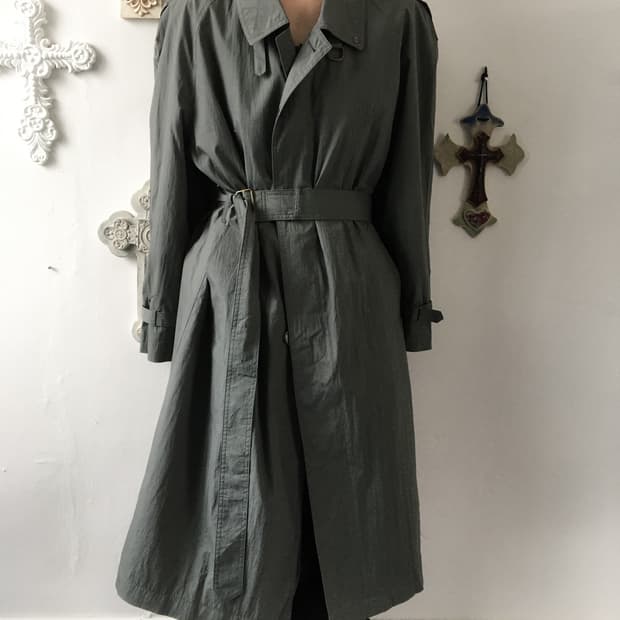 Belted trench jacket