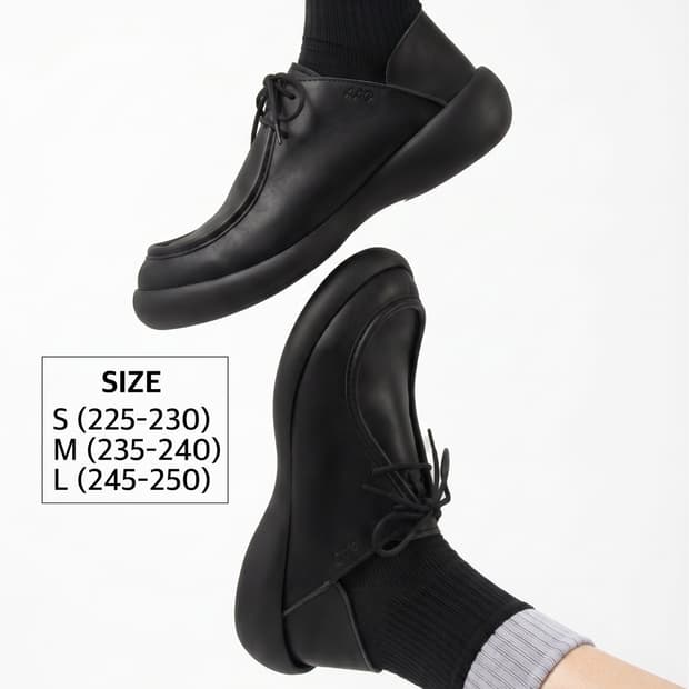 예약판매(9월초수령) AAO BOLD SHAPE 2hole shoes