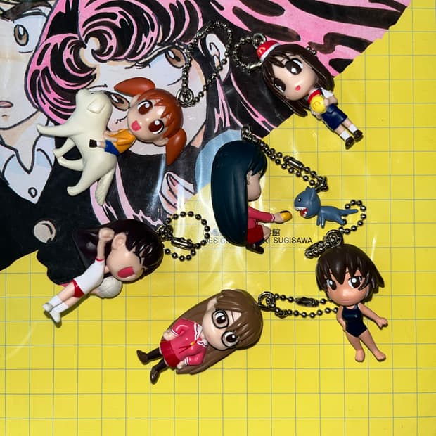 아즈망가대왕 레트로 고전 키링 6종