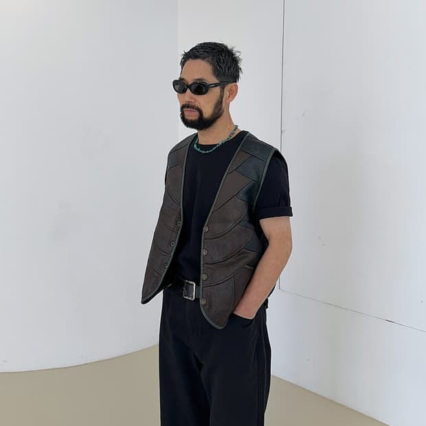 Vintage 90's Leather Vest