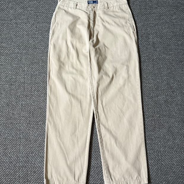 (33) 90s 폴로 랄프로렌 플랫 프론트 치노 팬츠