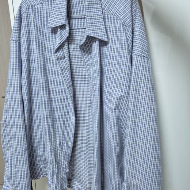 [1] 논노드 플렉서블 스트링 체크셔츠 재패니즈 스카이블루