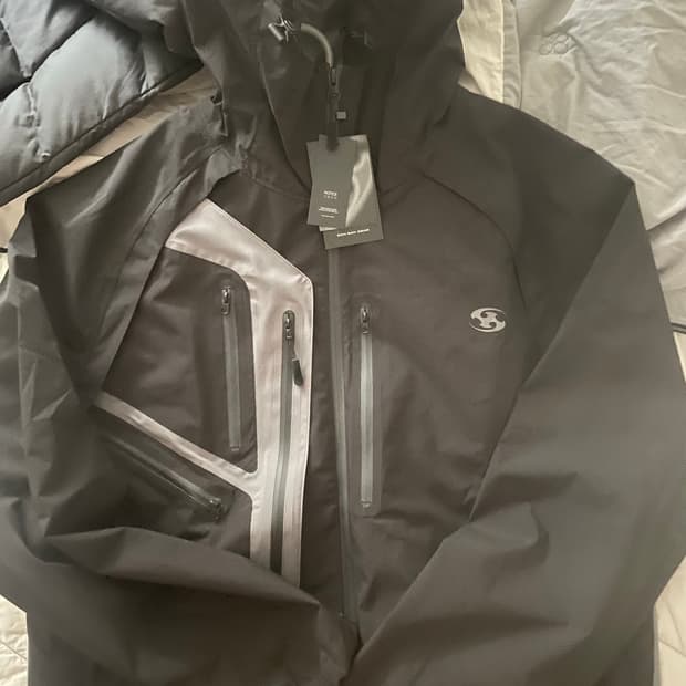 (새상품) 산산기어 3레이어 윈드블락 자켓 블랙