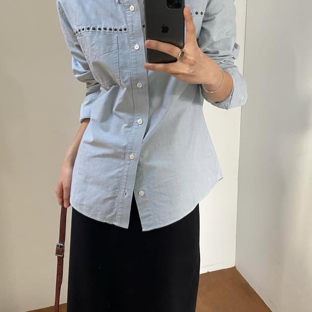 비즈빔 웨스턴 스터드 셔츠(신품컨디션)