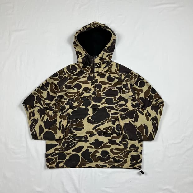 90s 반스 vans 덕 카모패턴 풀오버 아노락 자켓