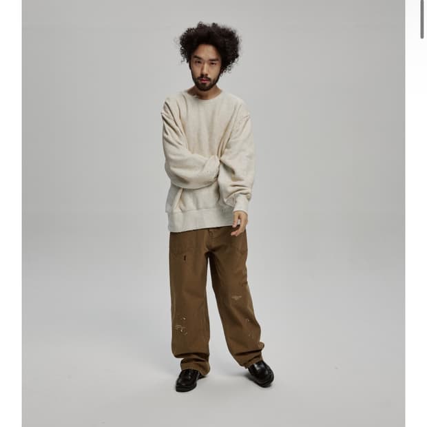 비헤비어 스웻셔츠 더스트 오트밀