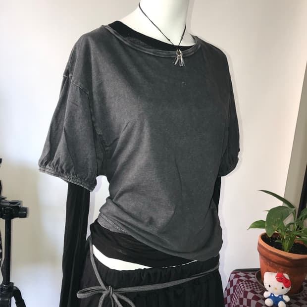 CHEAP MONDAY Washed Puff T-shirts