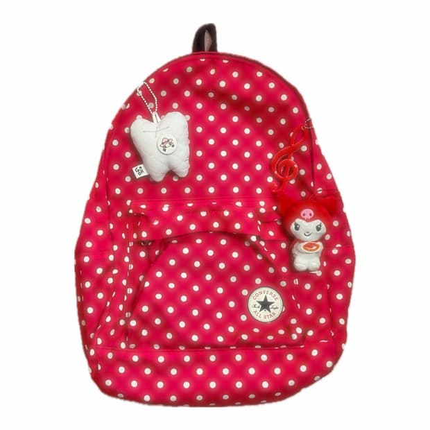 컨버스 핫핑크 도트 백팩 ➰