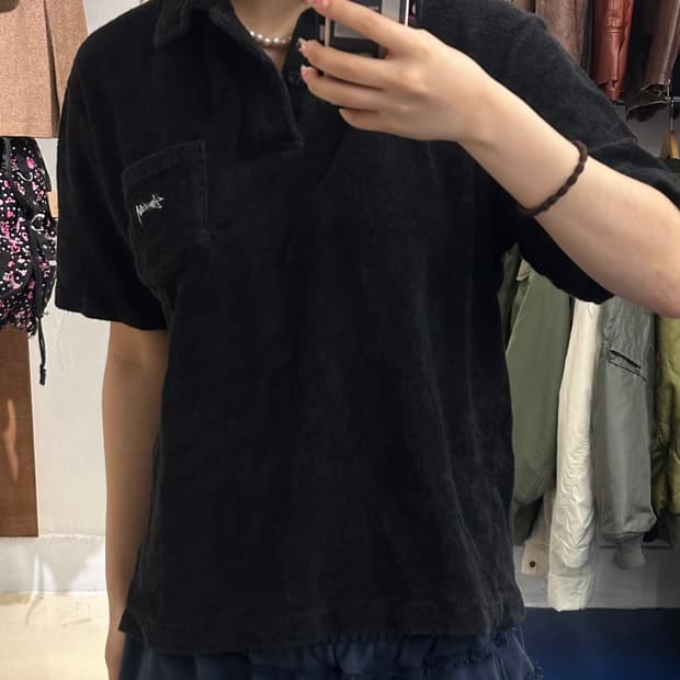 Stussy 스투시 테리코튼 반팔 카라티