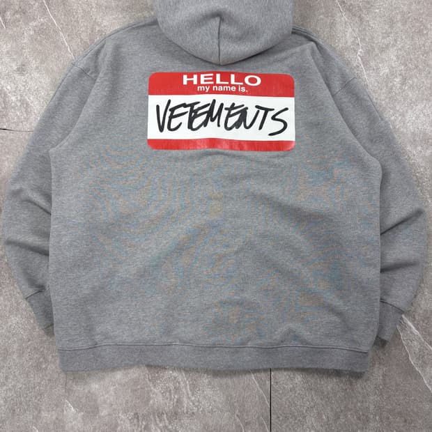 Vetements 22SS Hooded zip-up   