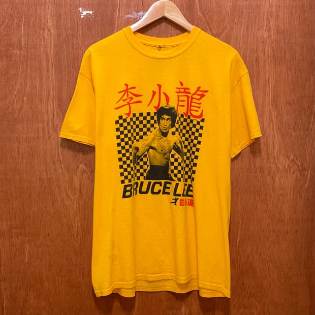 (L) Bruce lee 이소룡 빈티지 프린팅 반팔티
