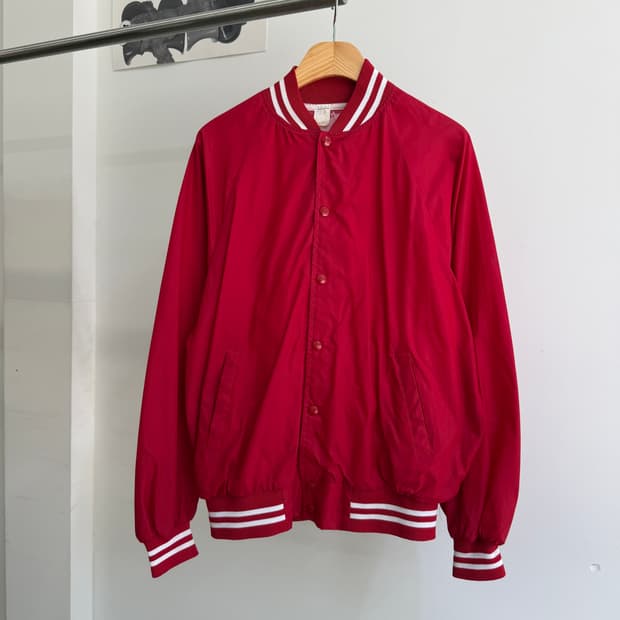 VINTAGE (Made in USA) 바시티 자켓 