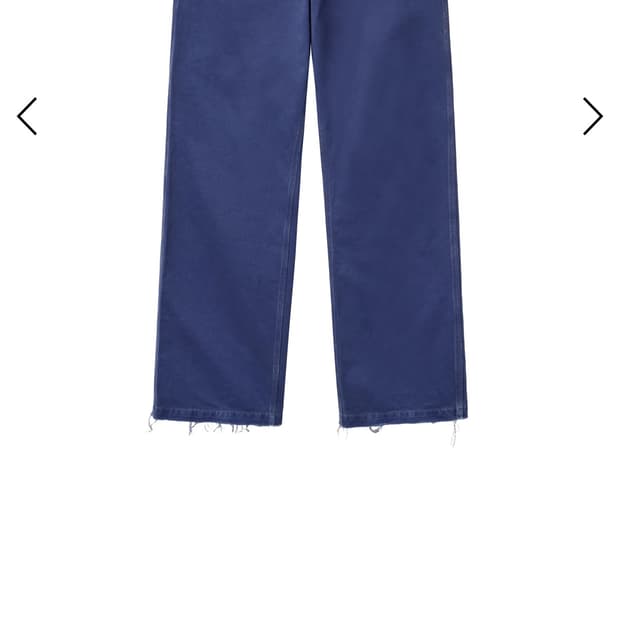 교환) a.ta CUT OFF CARPENTER PANTS (BLUE)