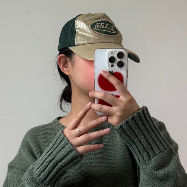 본더치 그린 메쉬 볼캡