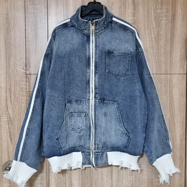 니트 빈티지 데님자켓