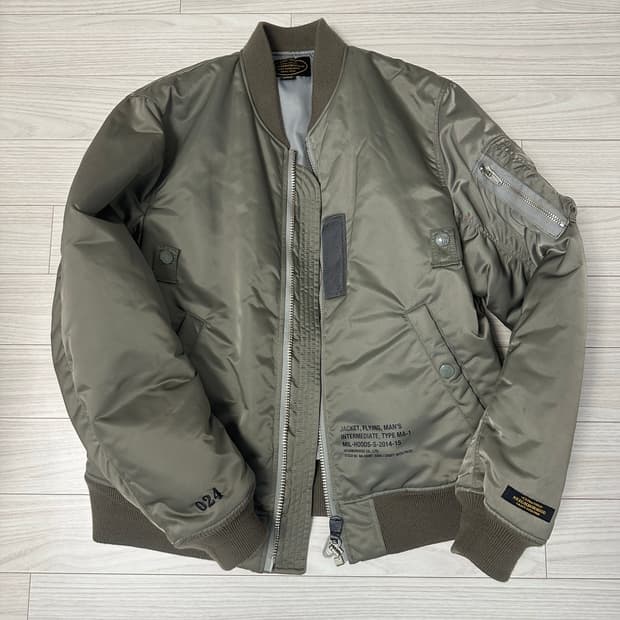 네이버후드 15aw 후즈서울 한정판 ma-1