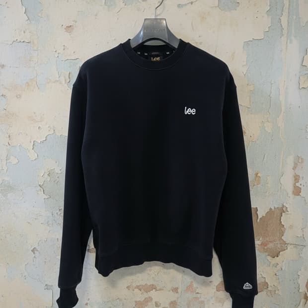 Lee 리 ORIGIN FIT 검정 오버핏 맨투맨 S