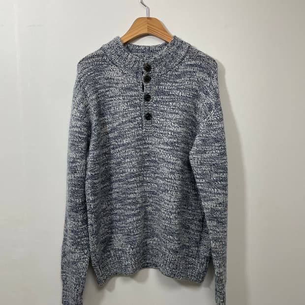 랑방컬렉션 헨리넥 울 니트 L - K40