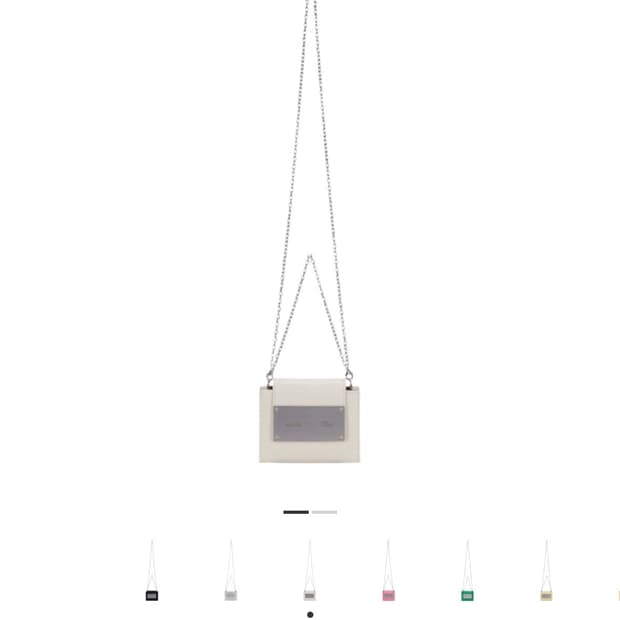 마뗑킴 아코디언 미니백 아이보리 새상품