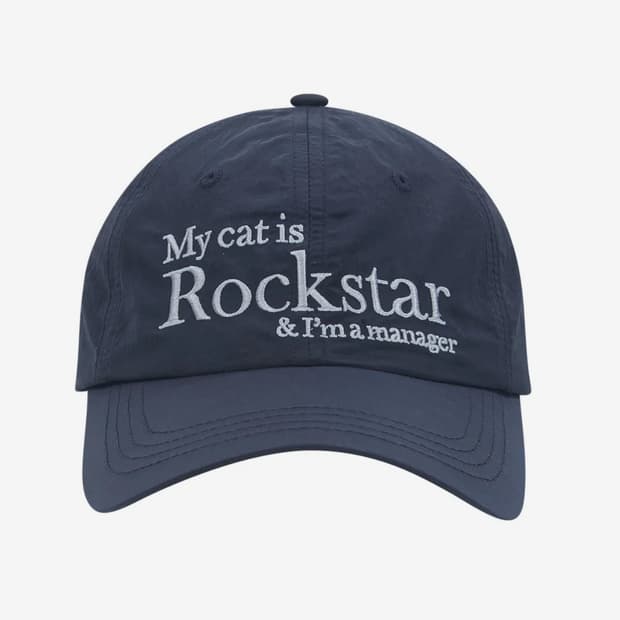 조거쉬 Rockstar cat Nylon cap (Navy)