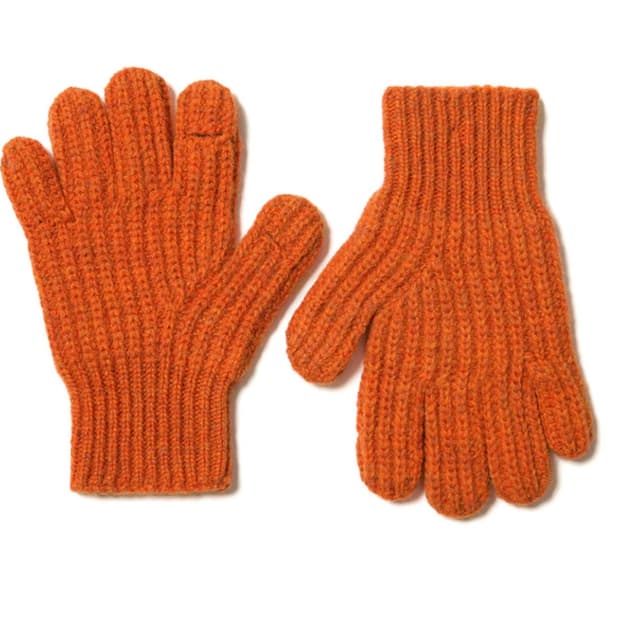 토마스모어 핑거홀 니트 장갑 오렌지