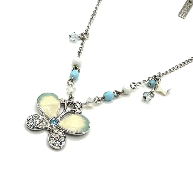 Annasui cloudy butterfly necklace