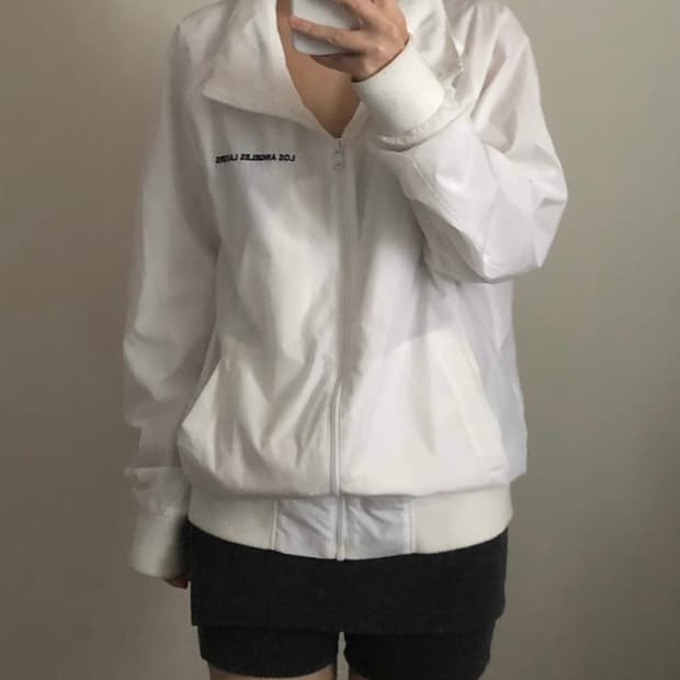 NBA 로스엔젤레스 레이커스 화이트 바람막이