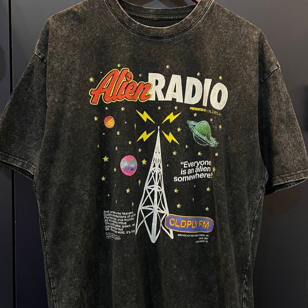 콜드플레이 에일리언 라디오 뮤직 오브 더 스피어스 월드투어 반팔