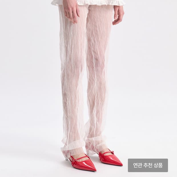 레이스 슬림 팬츠