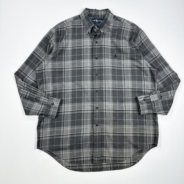 폴로 랄프로렌 재팬 블레이크 코튼 플란넬 체크셔츠 L