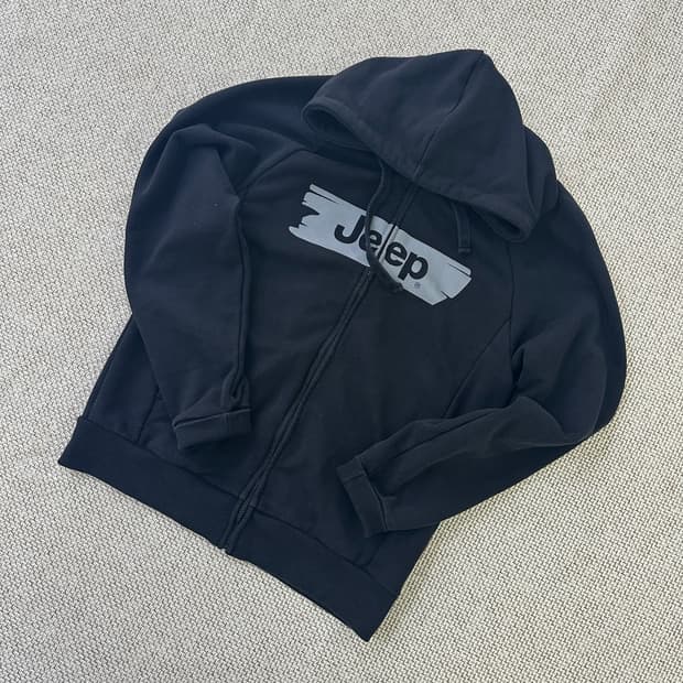 M 지프 빅로고 후드 집업 0413D