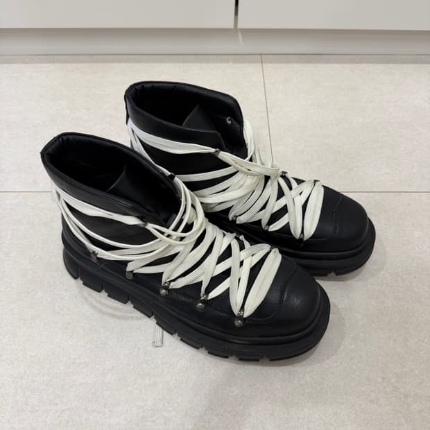 릭오웬스 스타일 부츠