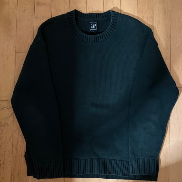 올드 GAP 갭 다크 그린 니트 스웨터
