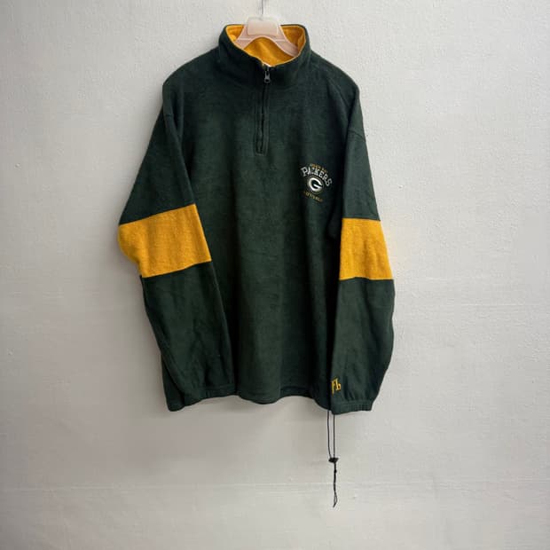 Vintage 90S NFL 배색 풋볼 반집업 XL