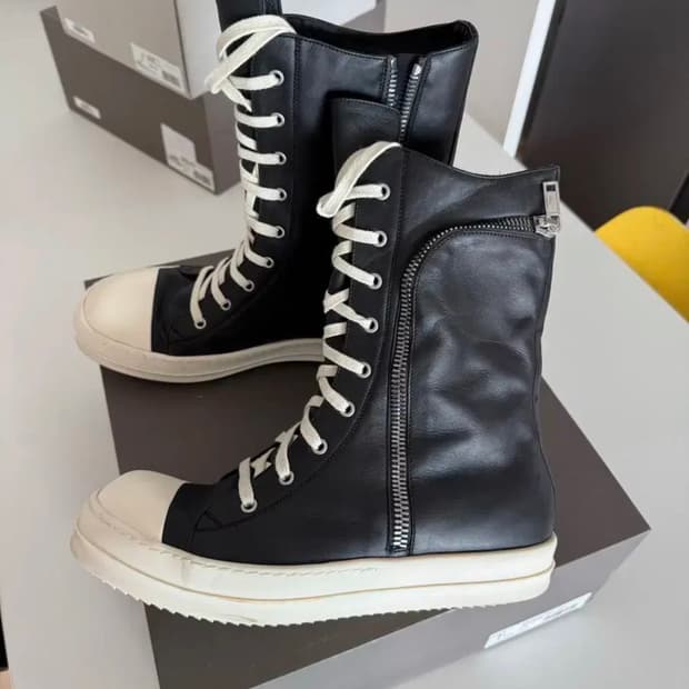 [구매] 릭오웬스 레더 포켓 하이탑 43