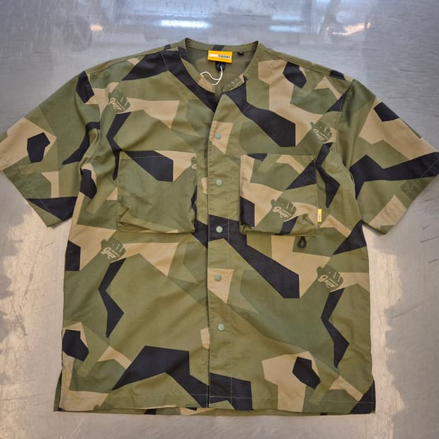 그립스와니 카모 나일론 베이스볼 셔츠