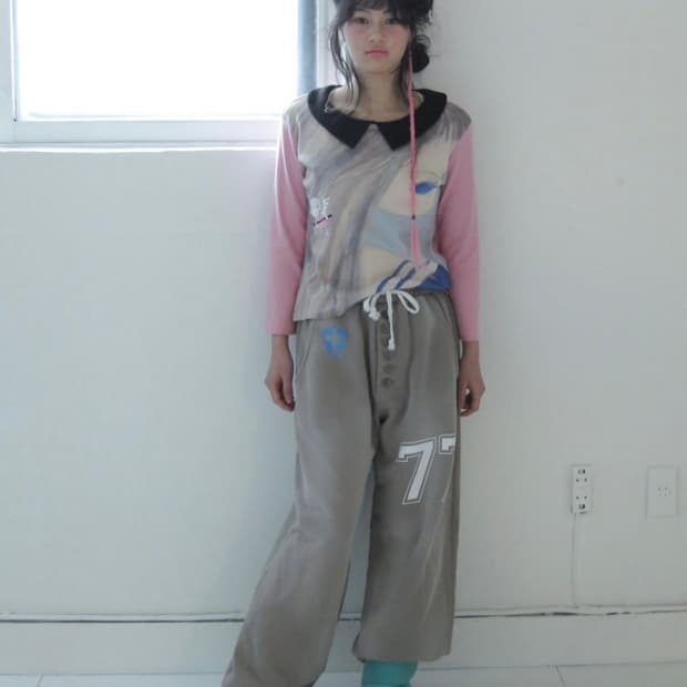 샵페어리 버튼 스웻팬츠(코코아)