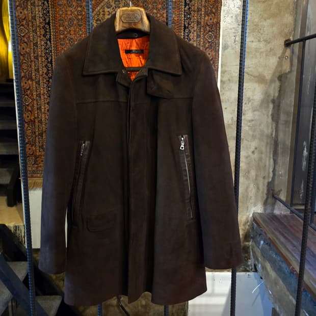 발렌티노 F-1 스웨이드 레더자켓