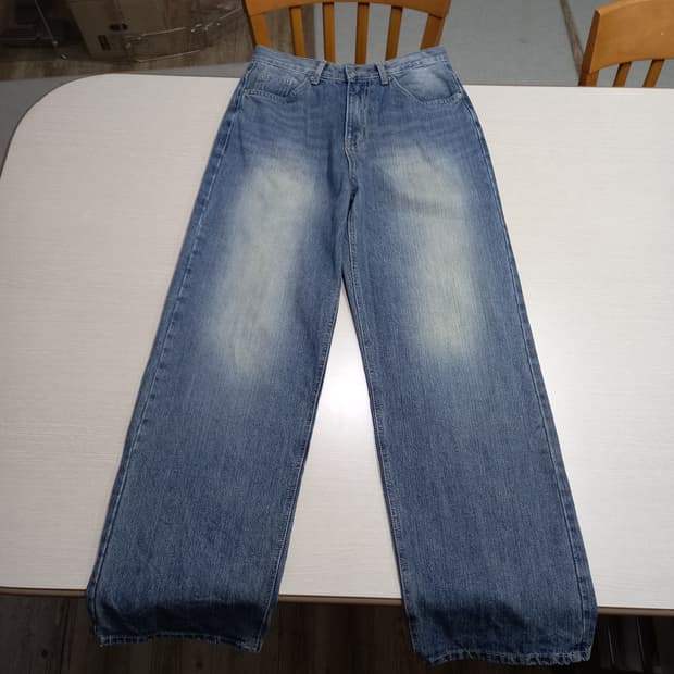 28-29 새상품 wayne 하이웨이스트 워싱 와이드진 29-562