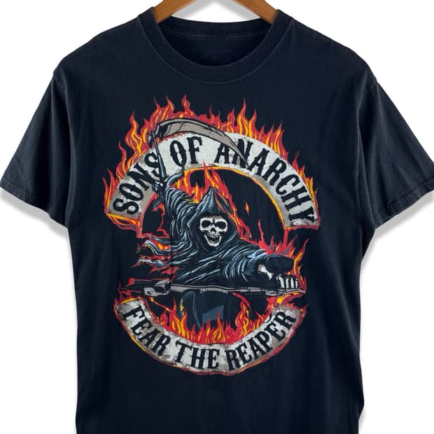Sons of Anarchy 빈티지 프린팅 티셔츠3221