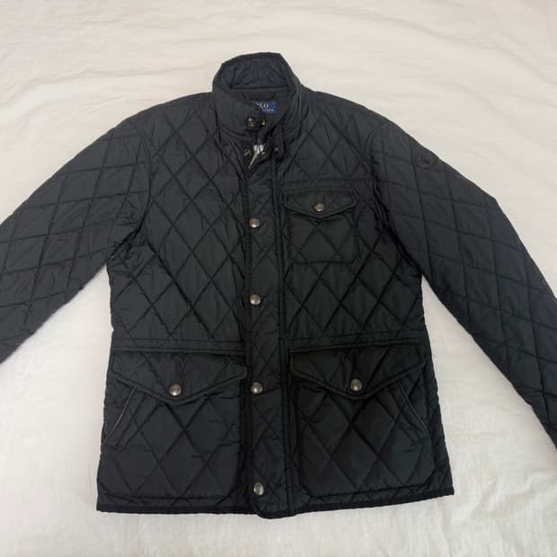 폴로 퀼팅자켓 블랙 s