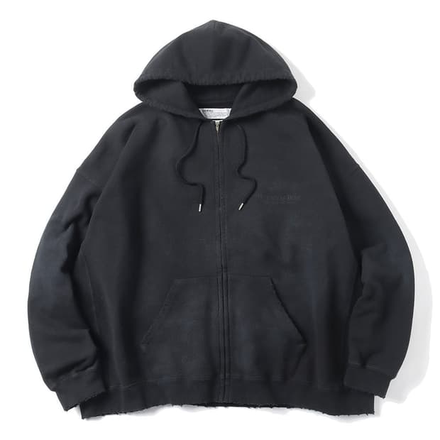 dairiku 23ss water-repellet zip hoodie
