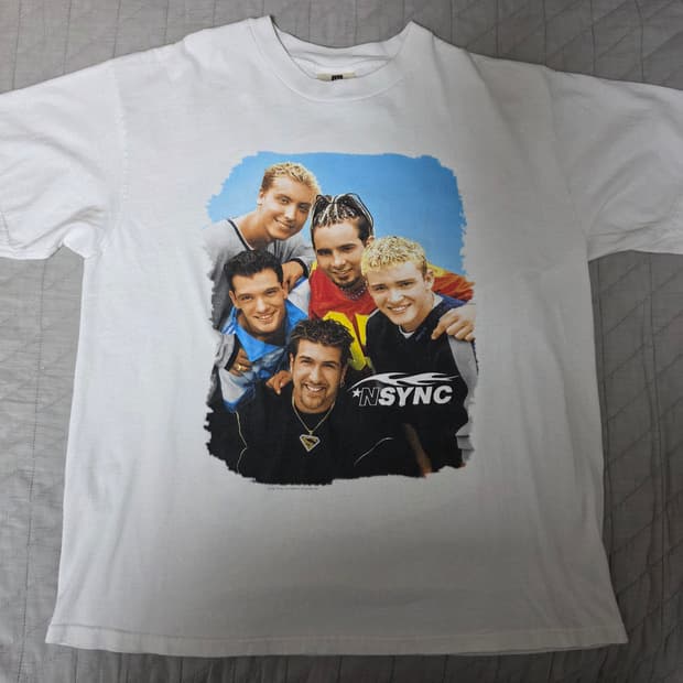 [L] 90s NSYNC 1998 빈티지 티셔츠