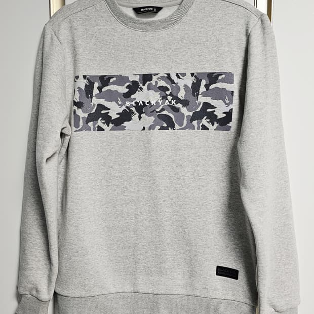 블랙야크 기모 맨투맨 티셔츠