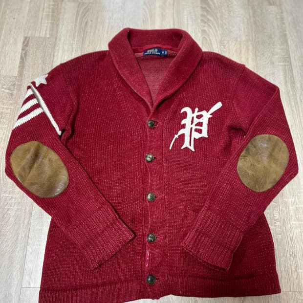 폴로 숄카라가디건